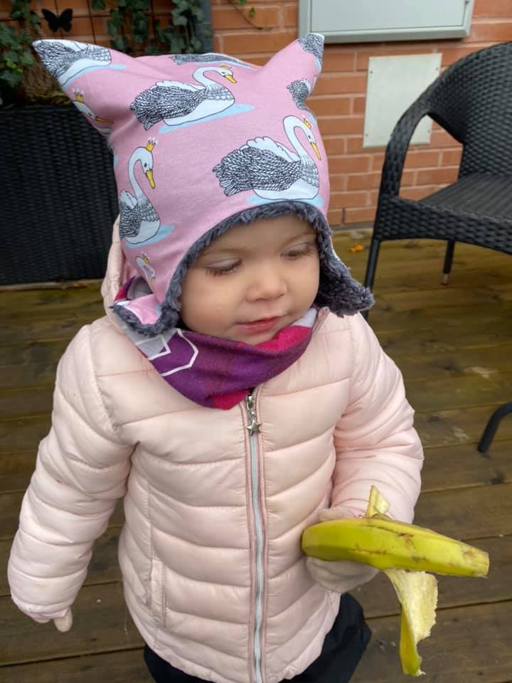 Snuggle Hat strl 0 mån-12 år PDF-mönster