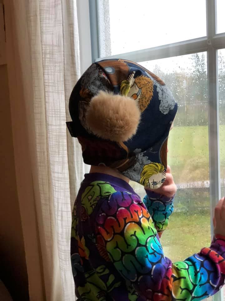 Snuggle Hat strl 0 mån-12 år PDF-mönster