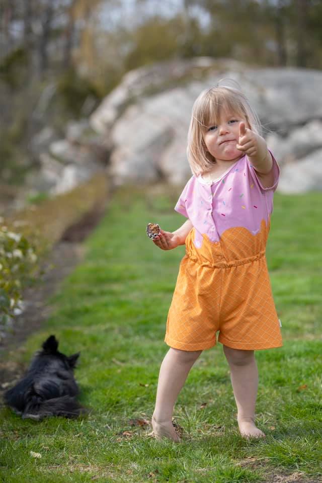 Lilla E Cutie Jumpsuit Strl 92-164 PDF-mönster