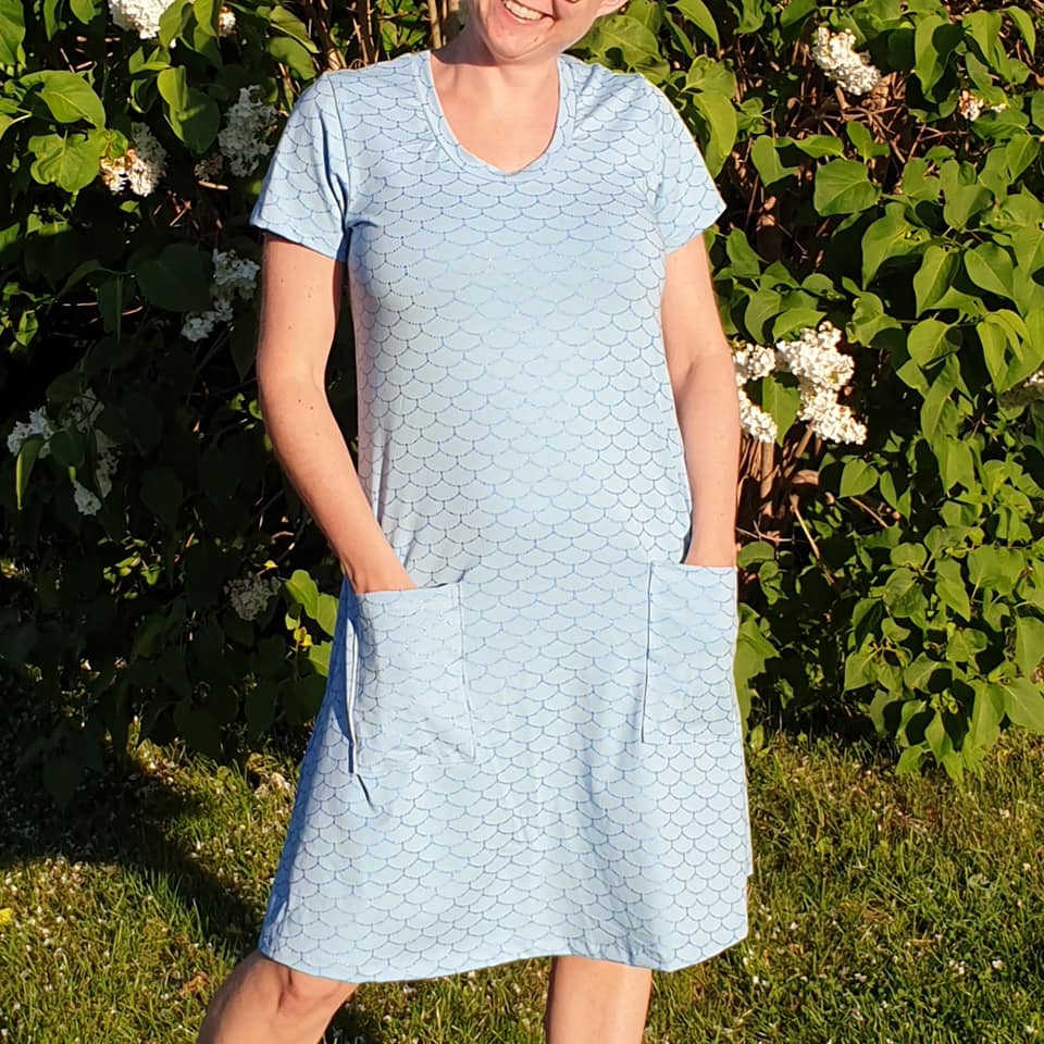 Perfect Plain Dress Strl 34-56 Pappersmönster