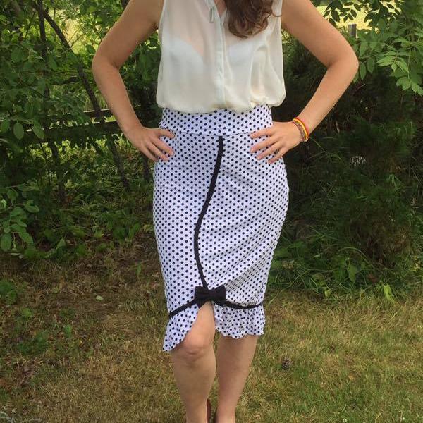 Flirt Skirt strl 36-50 PDF-mönster