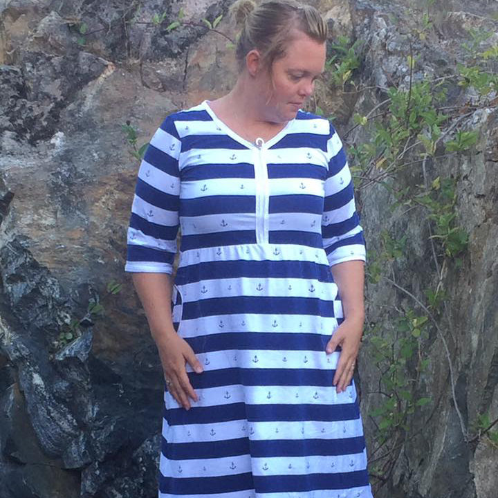 Granpa Tunic Dress strl 34-56 PDF-mönster