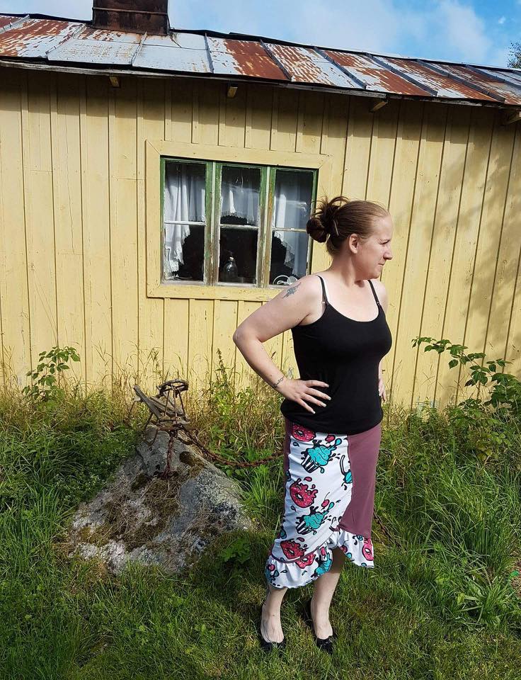 Flirt Skirt strl 36-50 PDF-mönster