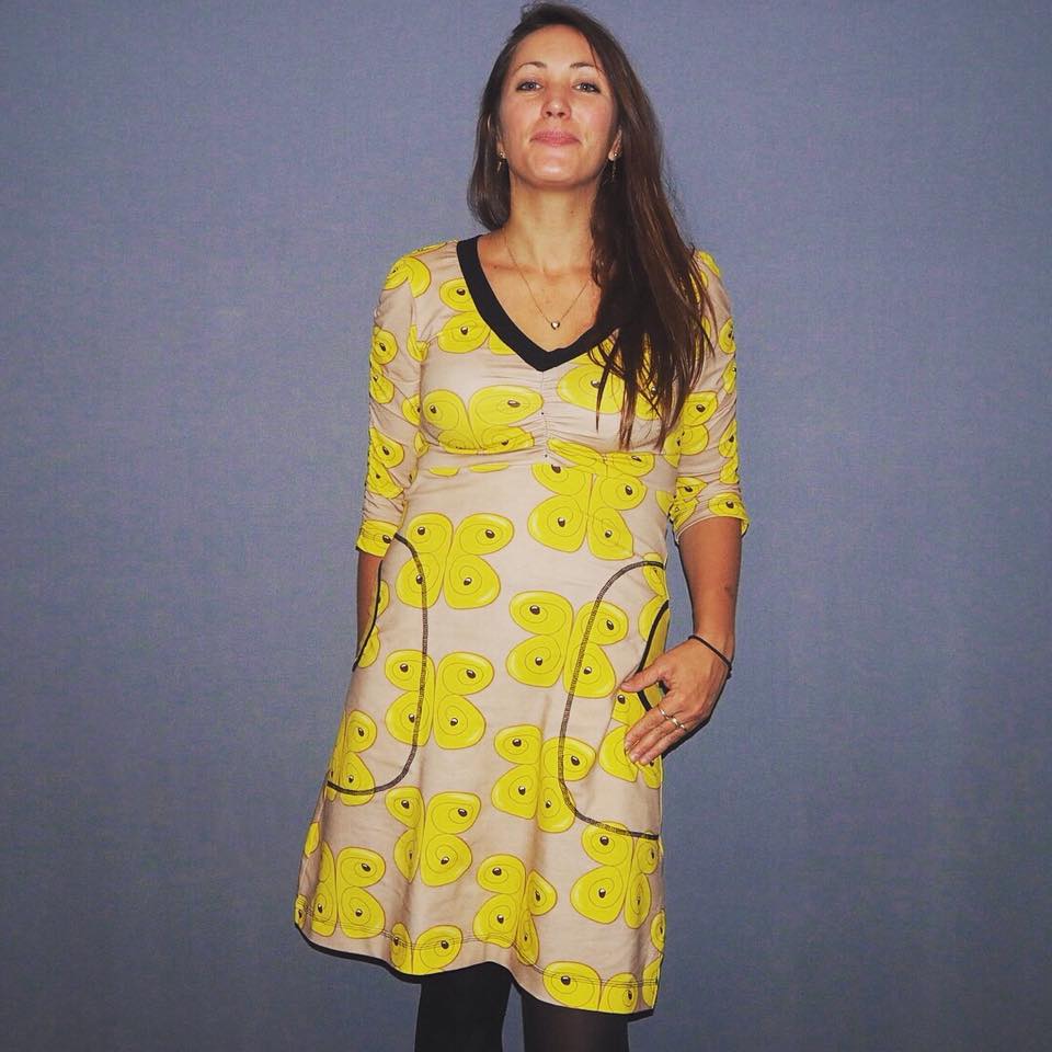 Power Sleeve Dress Strl 34-56 Pappersmönster
