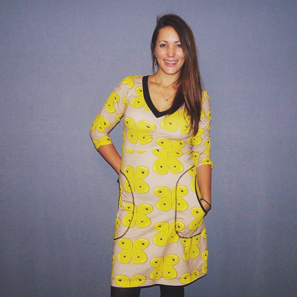 Power Sleeve Dress Strl 34-56 PDF-mönster