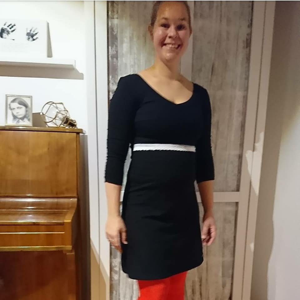 Power Sleeve Dress Strl 34-56 PDF-mönster