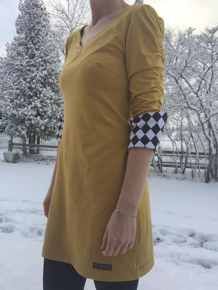 Power Sleeve Dress Strl 34-56 PDF-mönster