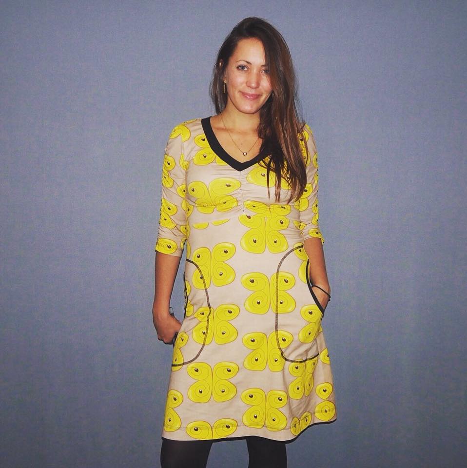 Power Sleeve Dress Strl 34-56 PDF-mönster