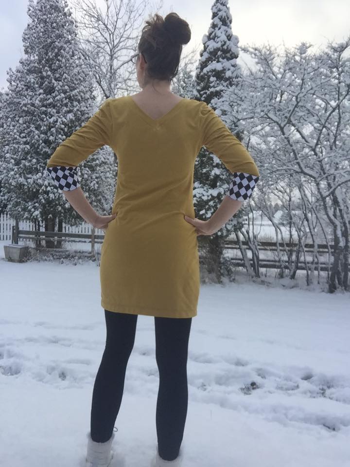 Power Sleeve Dress Strl 34-56 PDF-mönster