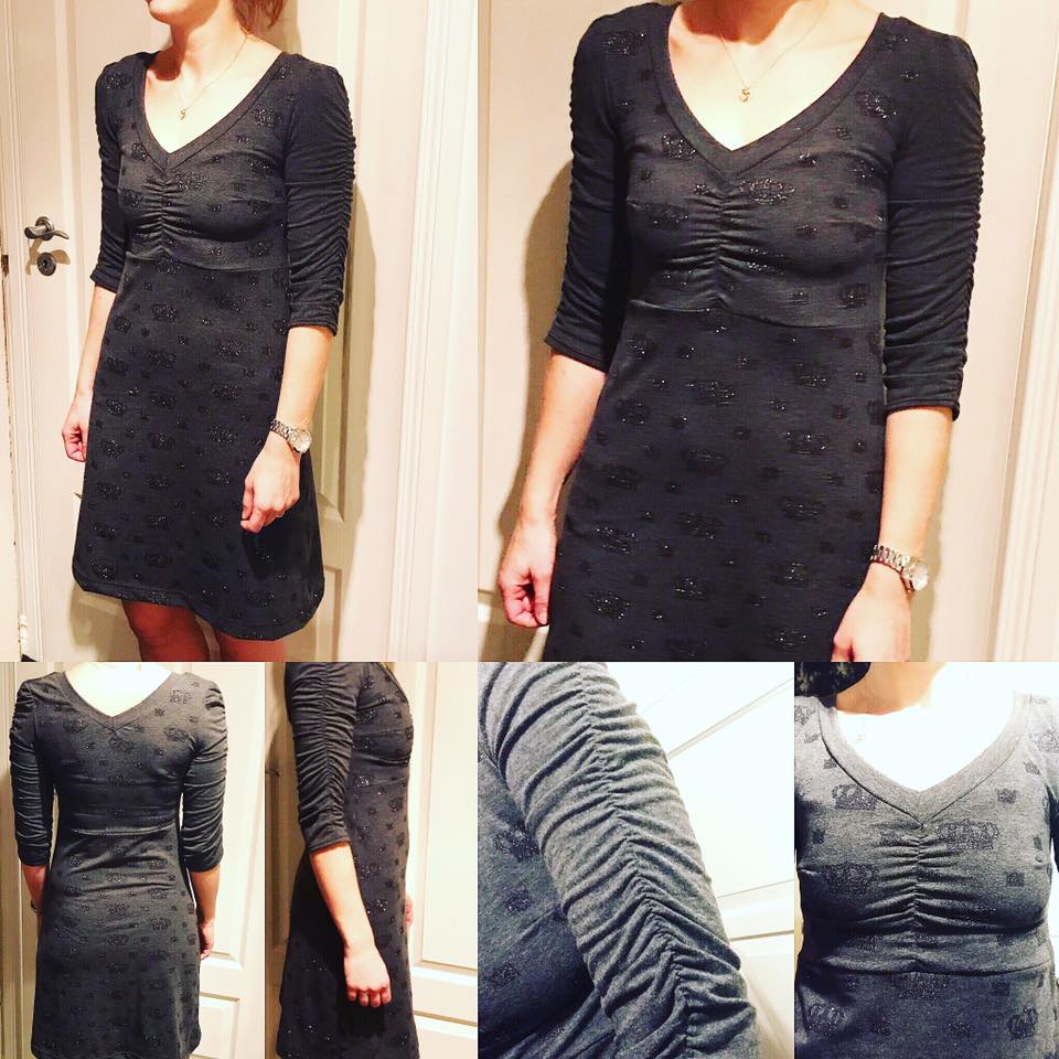 Power Sleeve Dress Strl 34-56 PDF-mönster