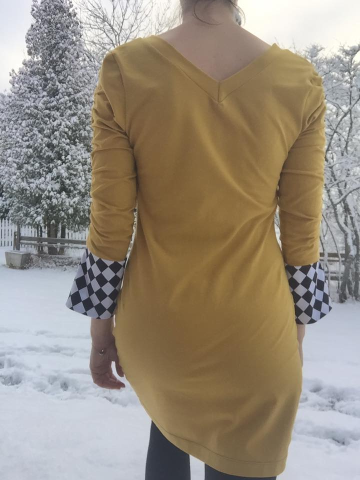 Power Sleeve Dress Strl 34-56 PDF-mönster