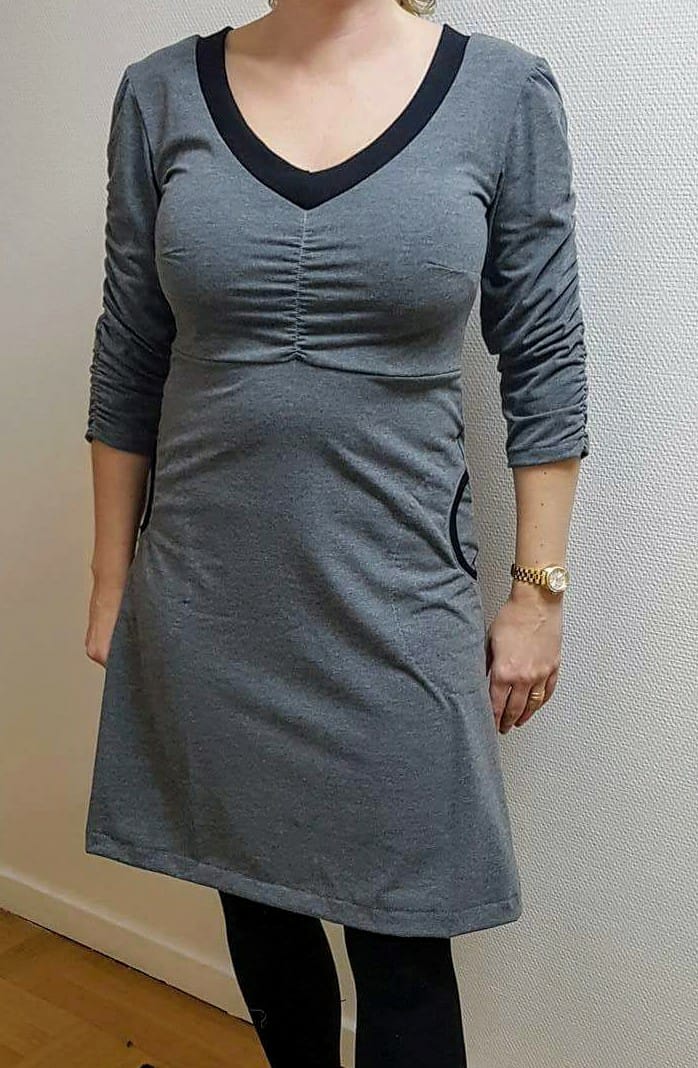Power Sleeve Dress Strl 34-56 Pappersmönster