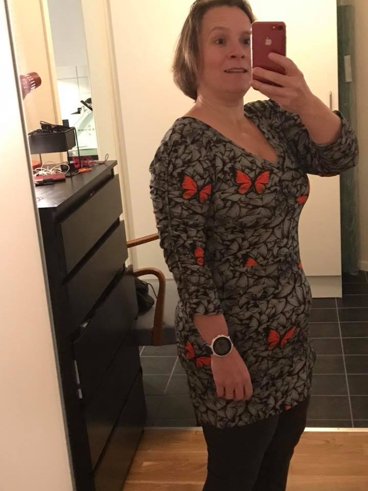 Power Sleeve Dress Strl 34-56 PDF-mönster