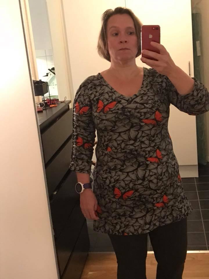 Power Sleeve Dress Strl 34-56 PDF-mönster