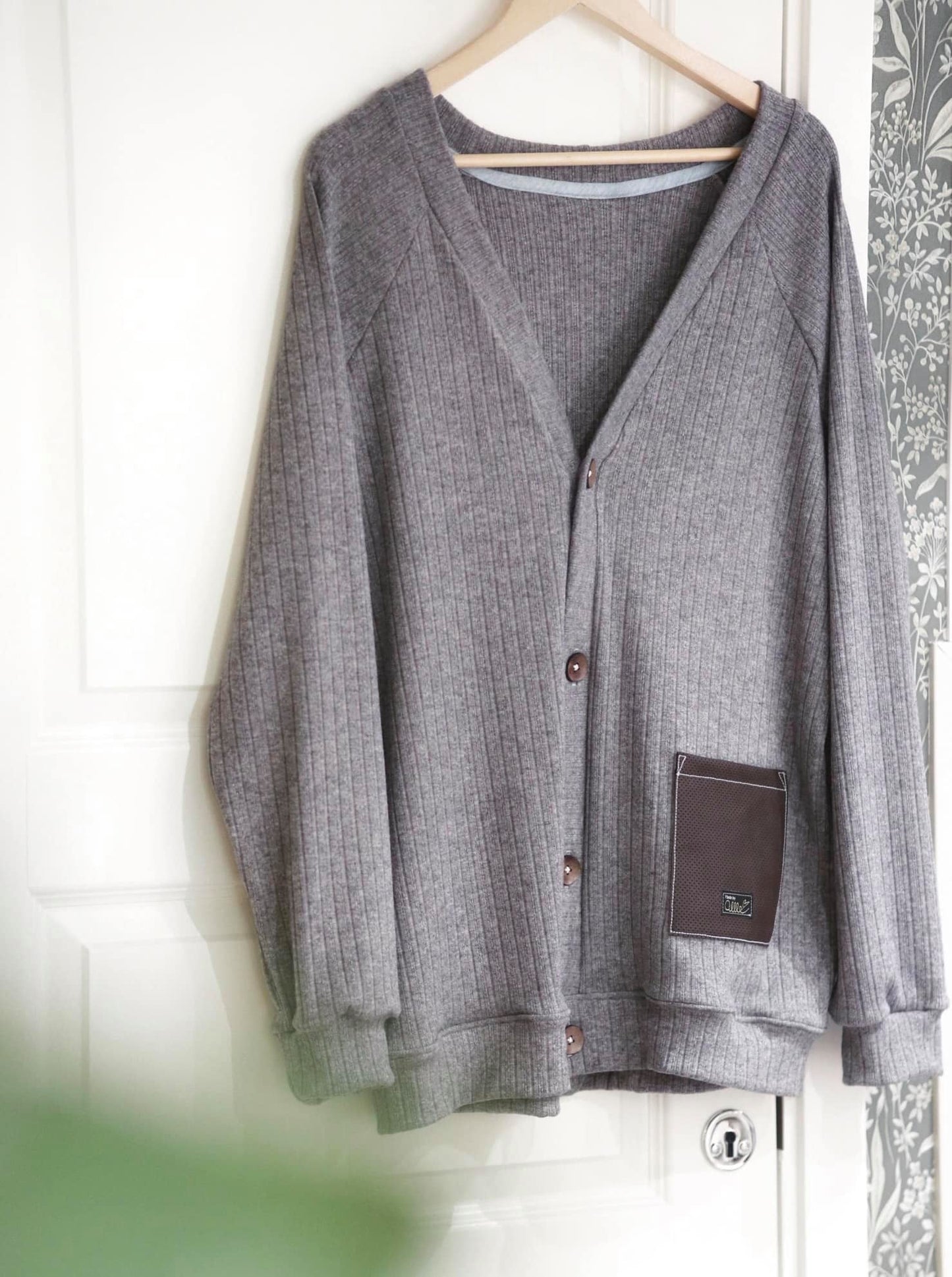 Those BaumwULLE Cardigans Herr Strl 2XS-5XL Pappersmönster