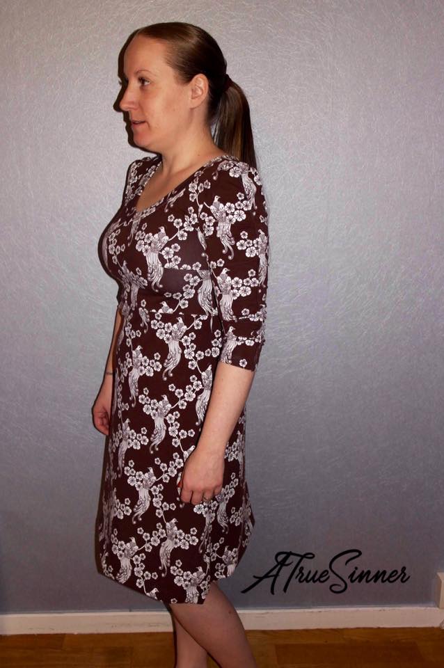 Power Sleeve Dress Strl 34-56 PDF-mönster