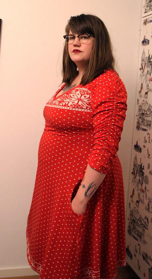 Power Sleeve Dress Strl 34-56 PDF-mönster