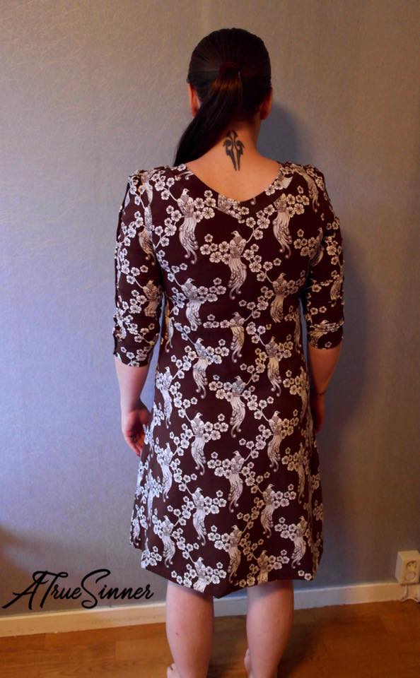 Power Sleeve Dress Strl 34-56 PDF-mönster