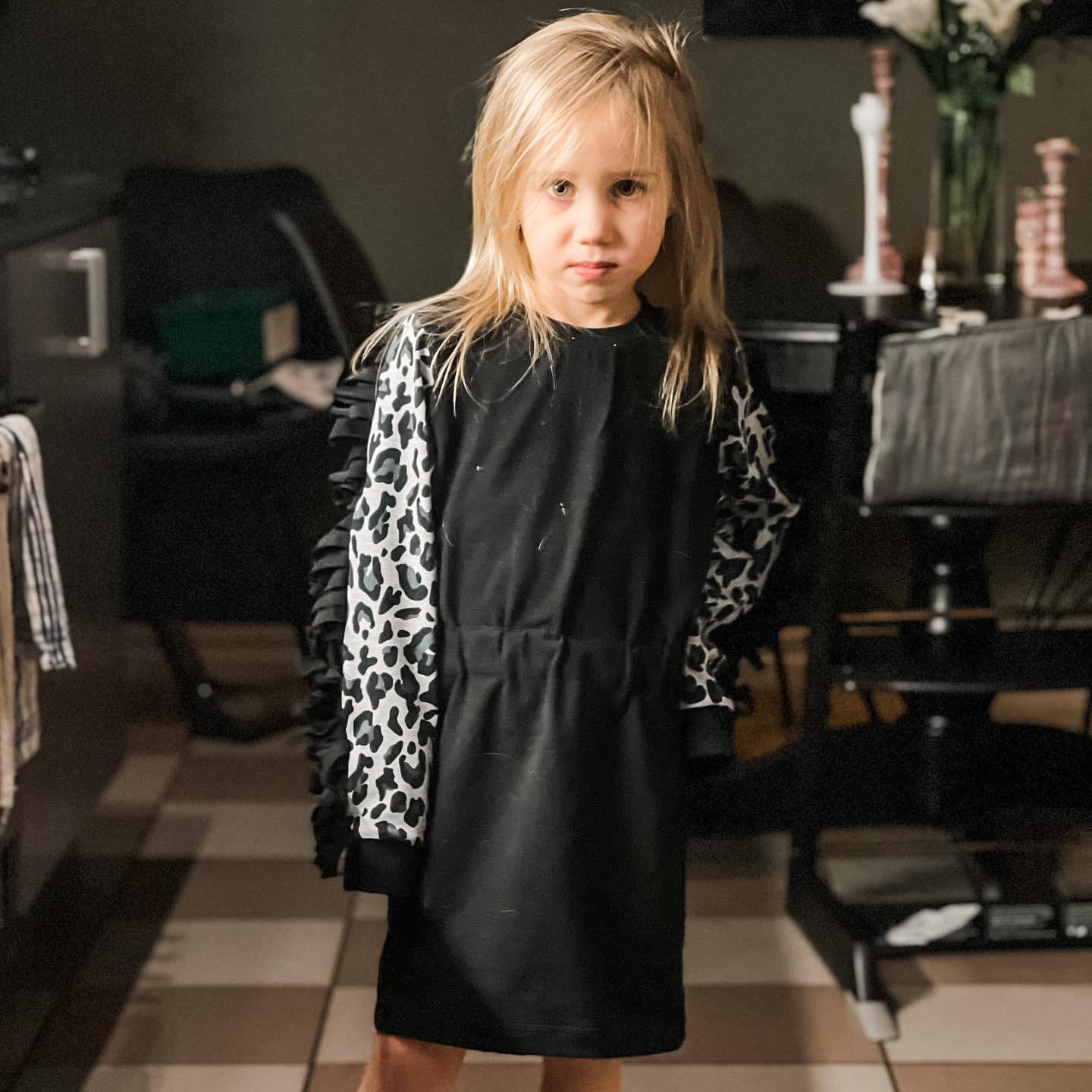 Fab Fringe Dress Strl 68-170 PDF-mönster