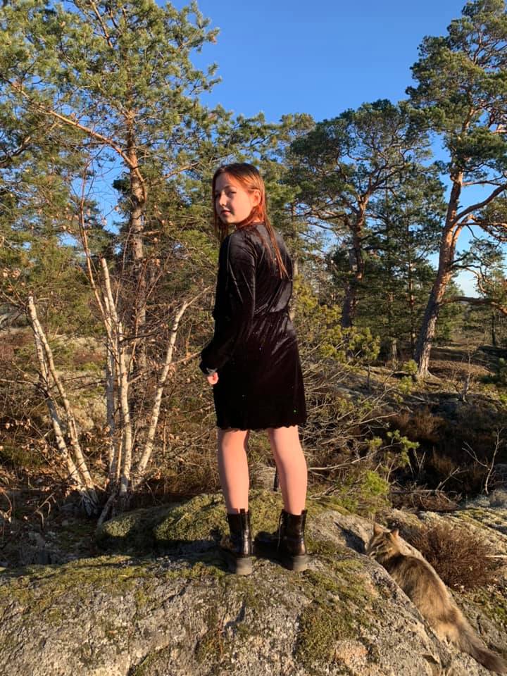 Fab Fringe Dress Strl 68-170 PDF-mönster