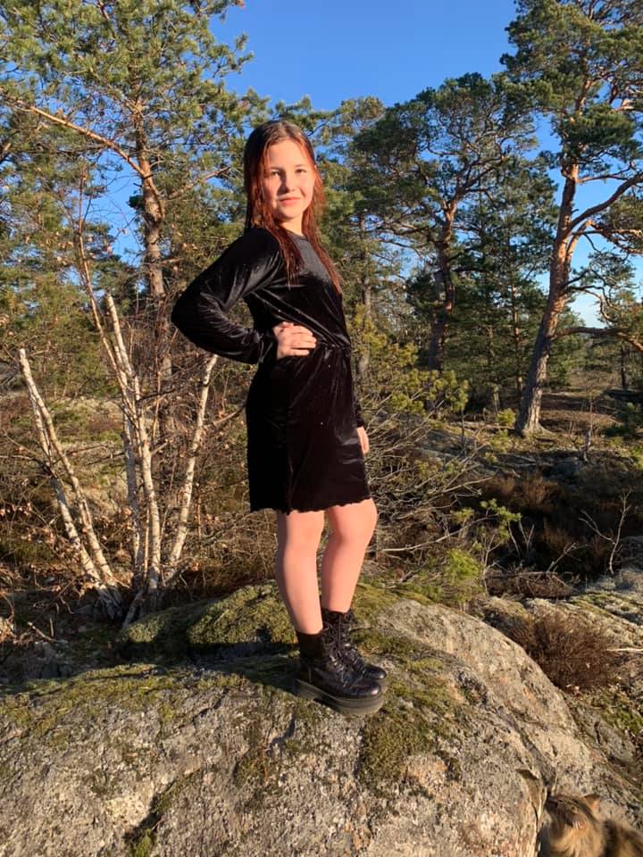 Fab Fringe Dress Strl 68-170 PDF-mönster