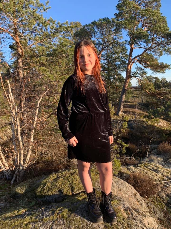 Fab Fringe Dress Strl 68-170 PDF-mönster