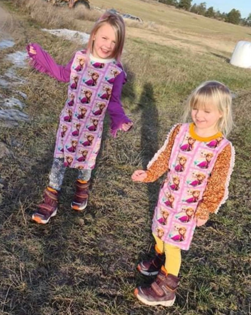 Fab Fringe Dress Strl 68-170 PDF-mönster