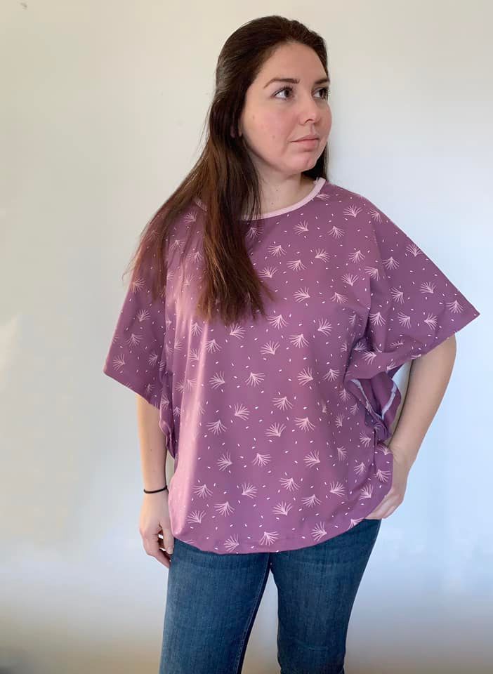 Easy Breezy Top Adult Strl 34-56 PDF-Mönster