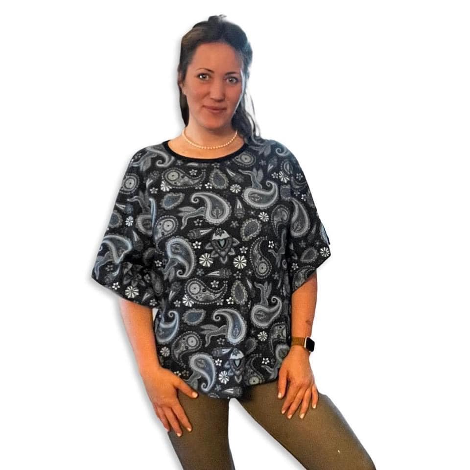 Easy Breezy Top Adult Strl 34-56 PDF-Mönster