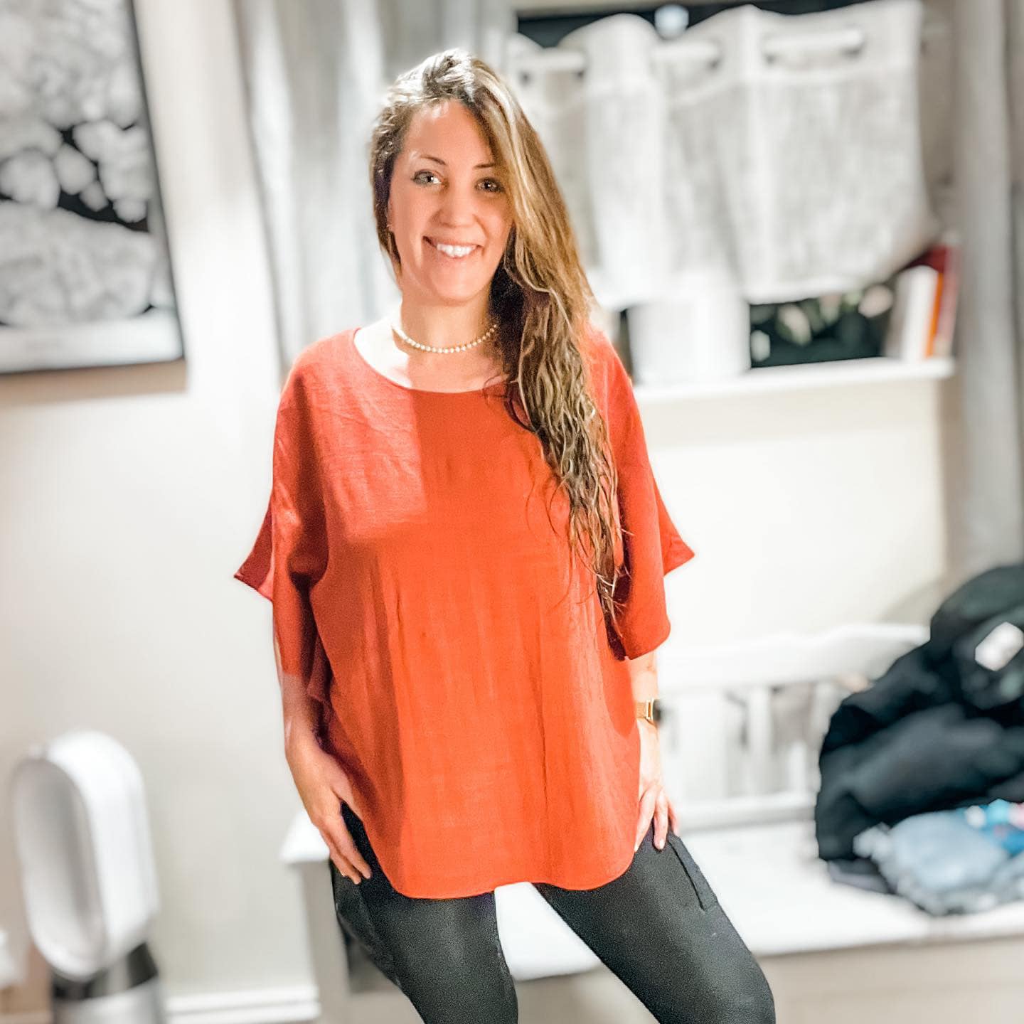 Easy Breezy Top Adult Strl 34-56 PDF-Mönster