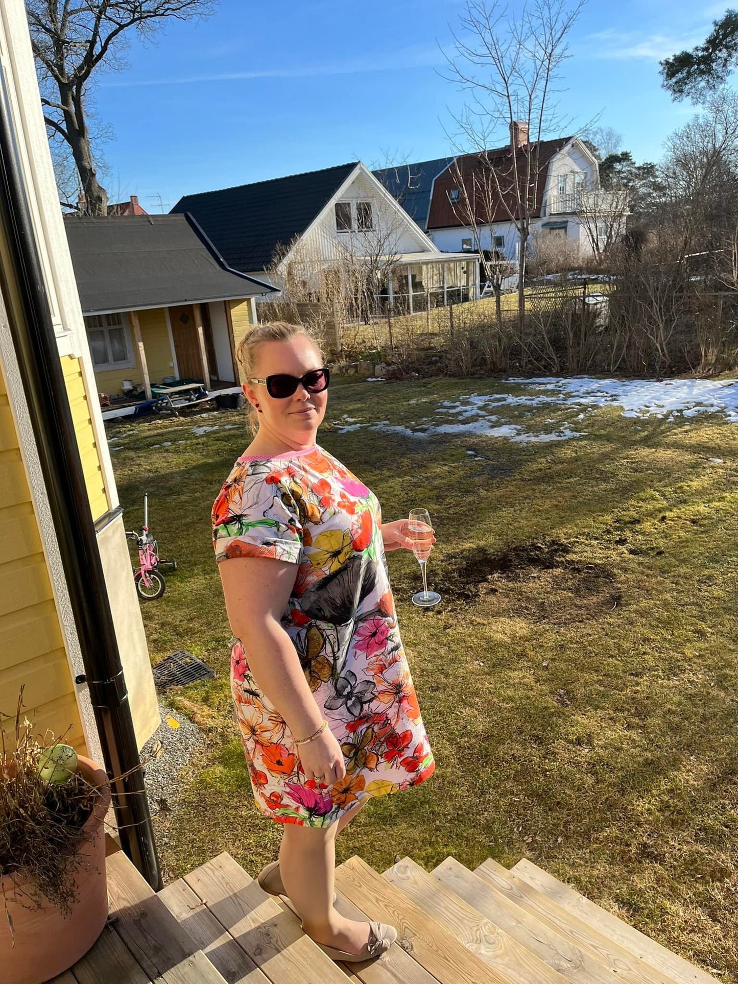 Umbrella Drink Dress Strl 34-56 Pappersmönster