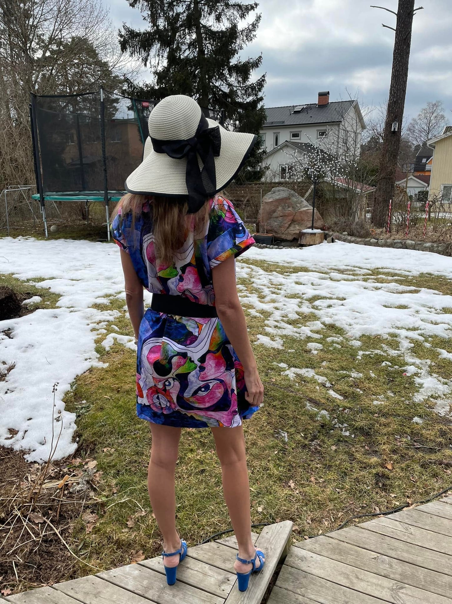 Umbrella Drink Dress Strl 34-56 Pappersmönster