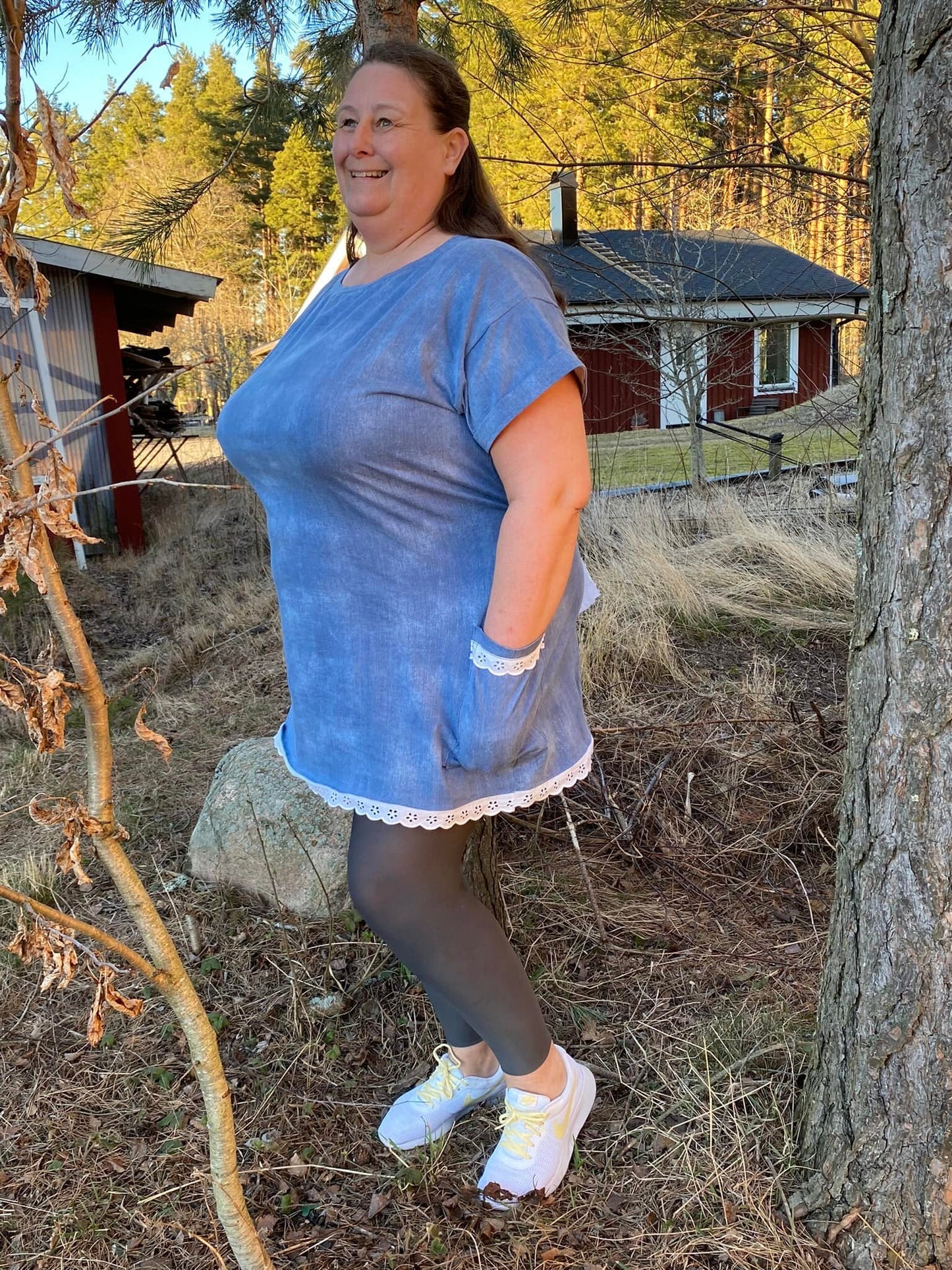 Umbrella Drink Dress Strl 34-56 Pappersmönster