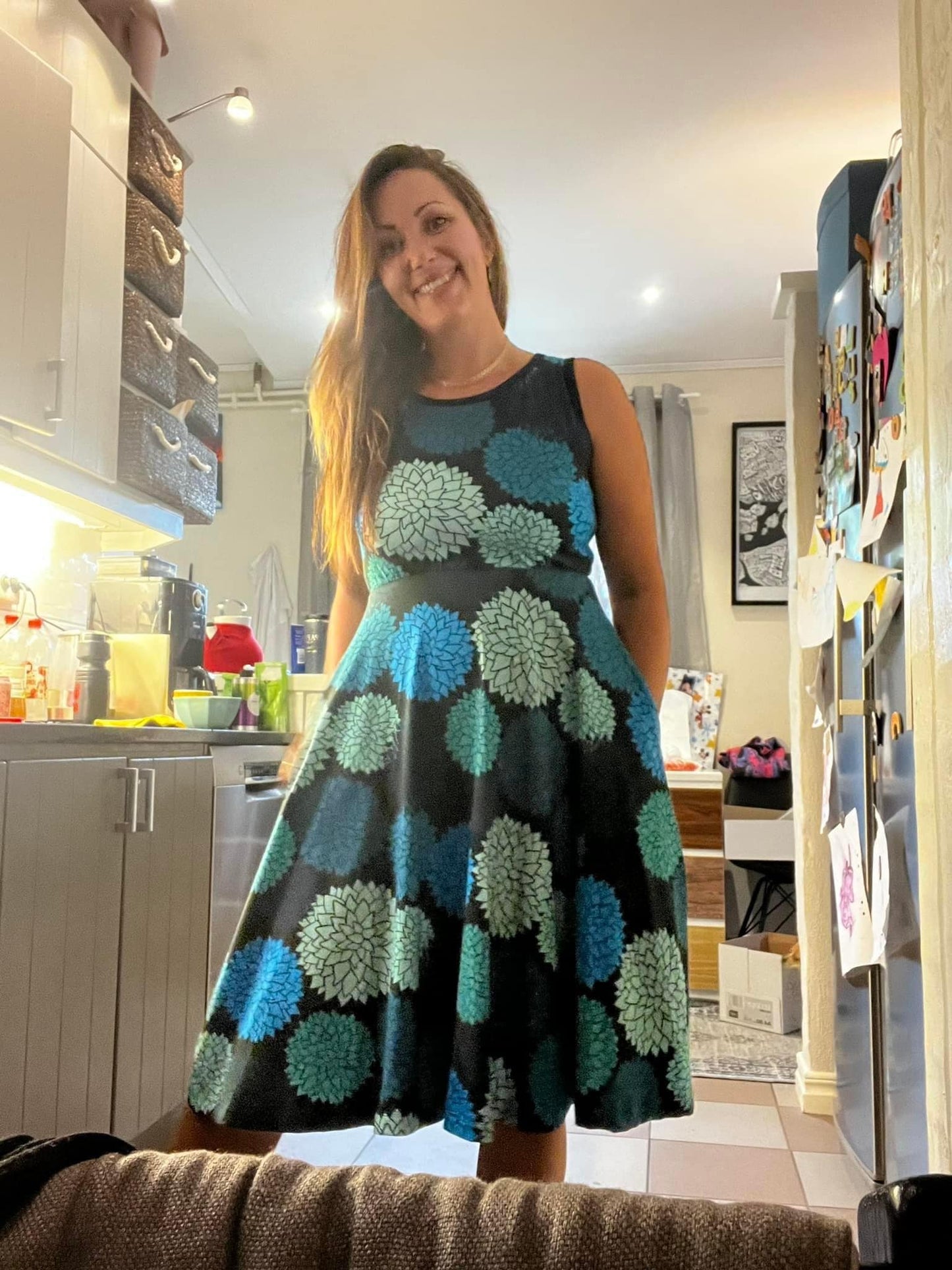 Blueberry Pie Dress Strl 34-56 PDF-mönster