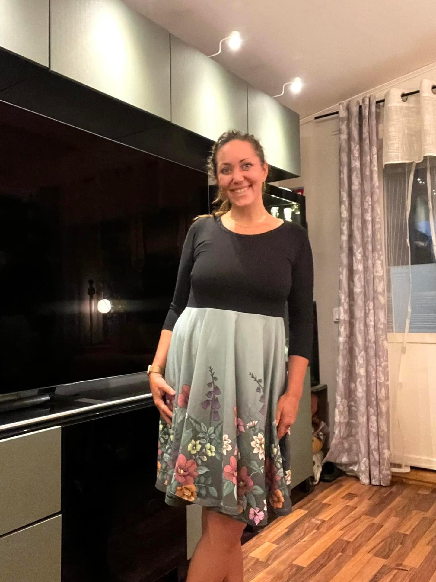 Blueberry Pie Dress Strl 34-56 PDF-mönster