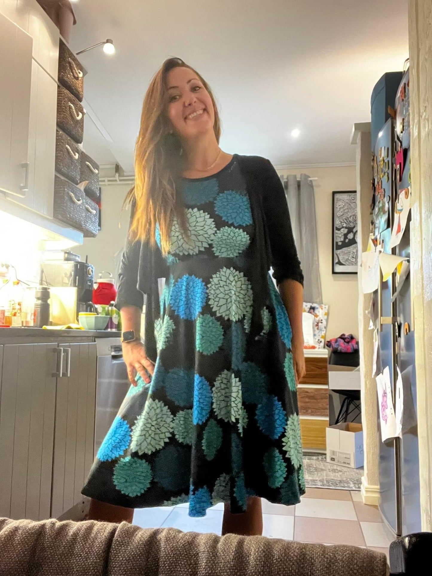 Blueberry Pie Dress Strl 34-56 PDF-mönster