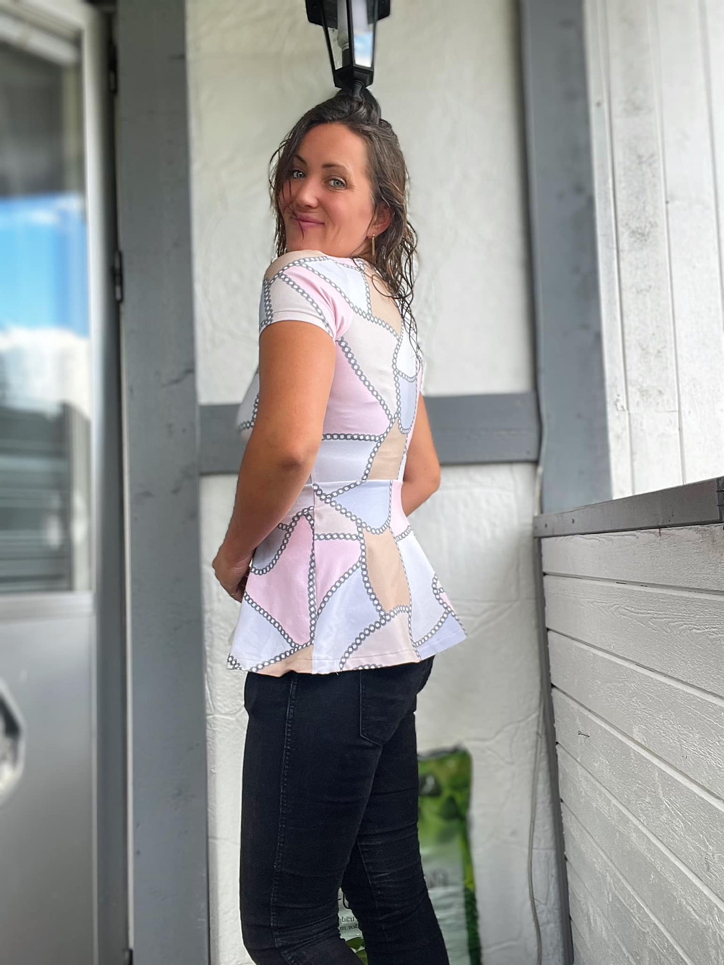 Blueberry Pie Dress Strl 34-56 PDF-mönster