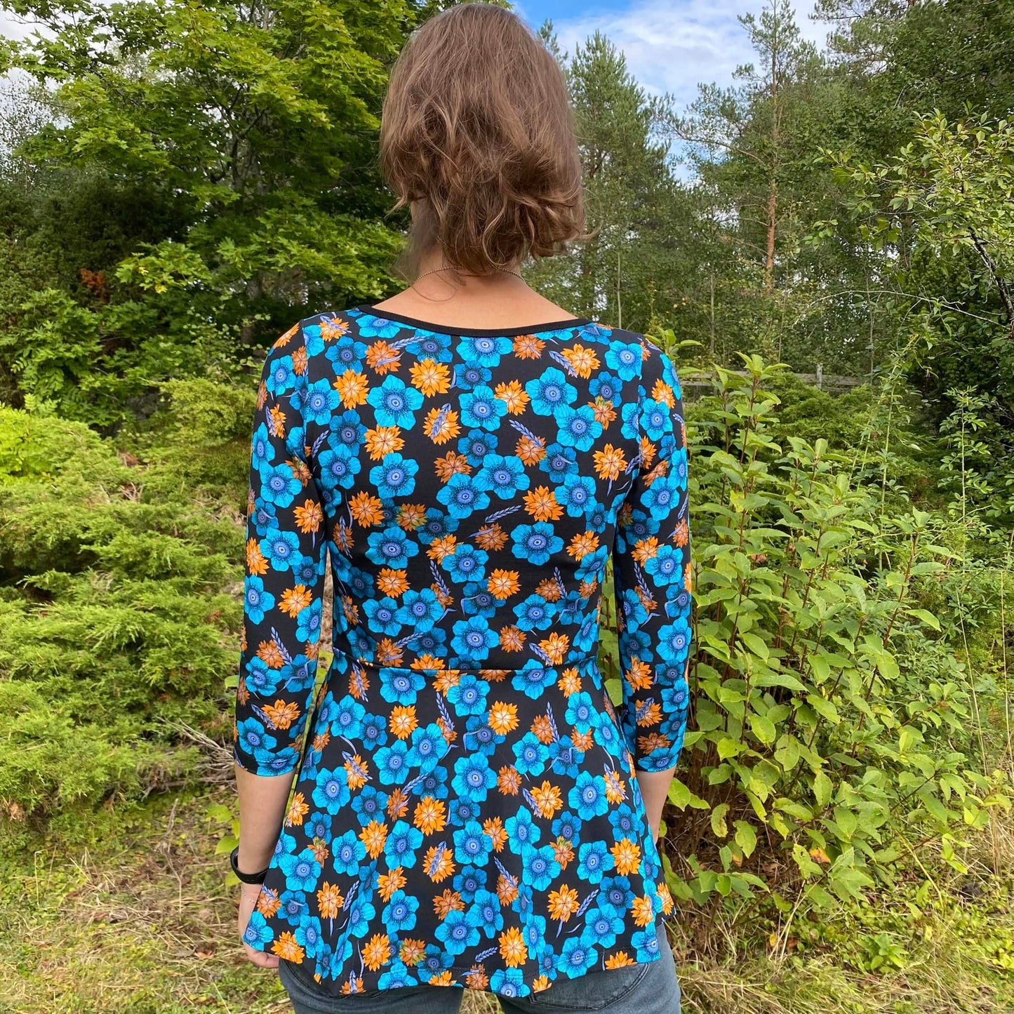 Blueberry Pie Dress Strl 34-56 PDF-mönster