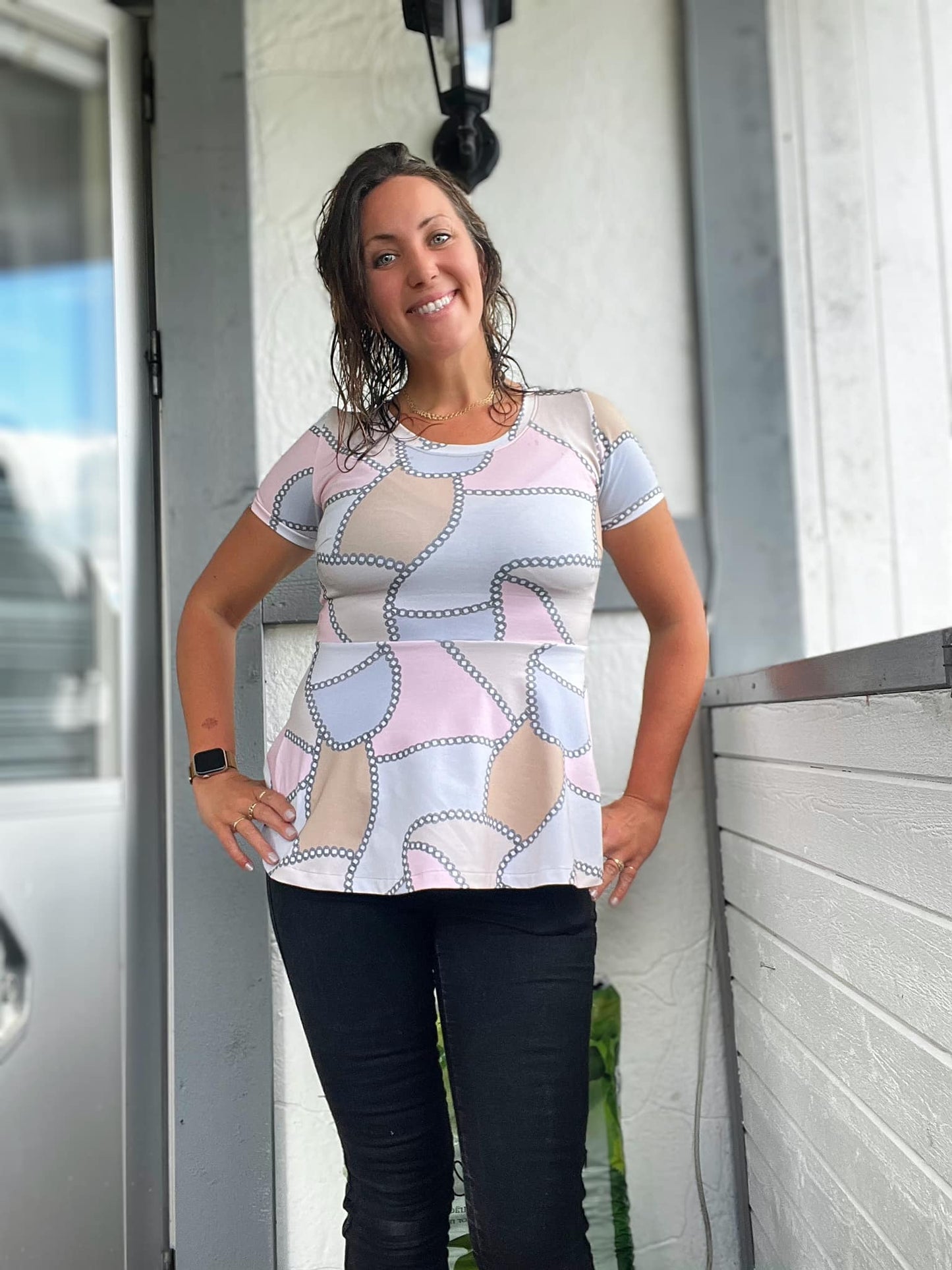 Blueberry Pie Dress Strl 34-56 PDF-mönster