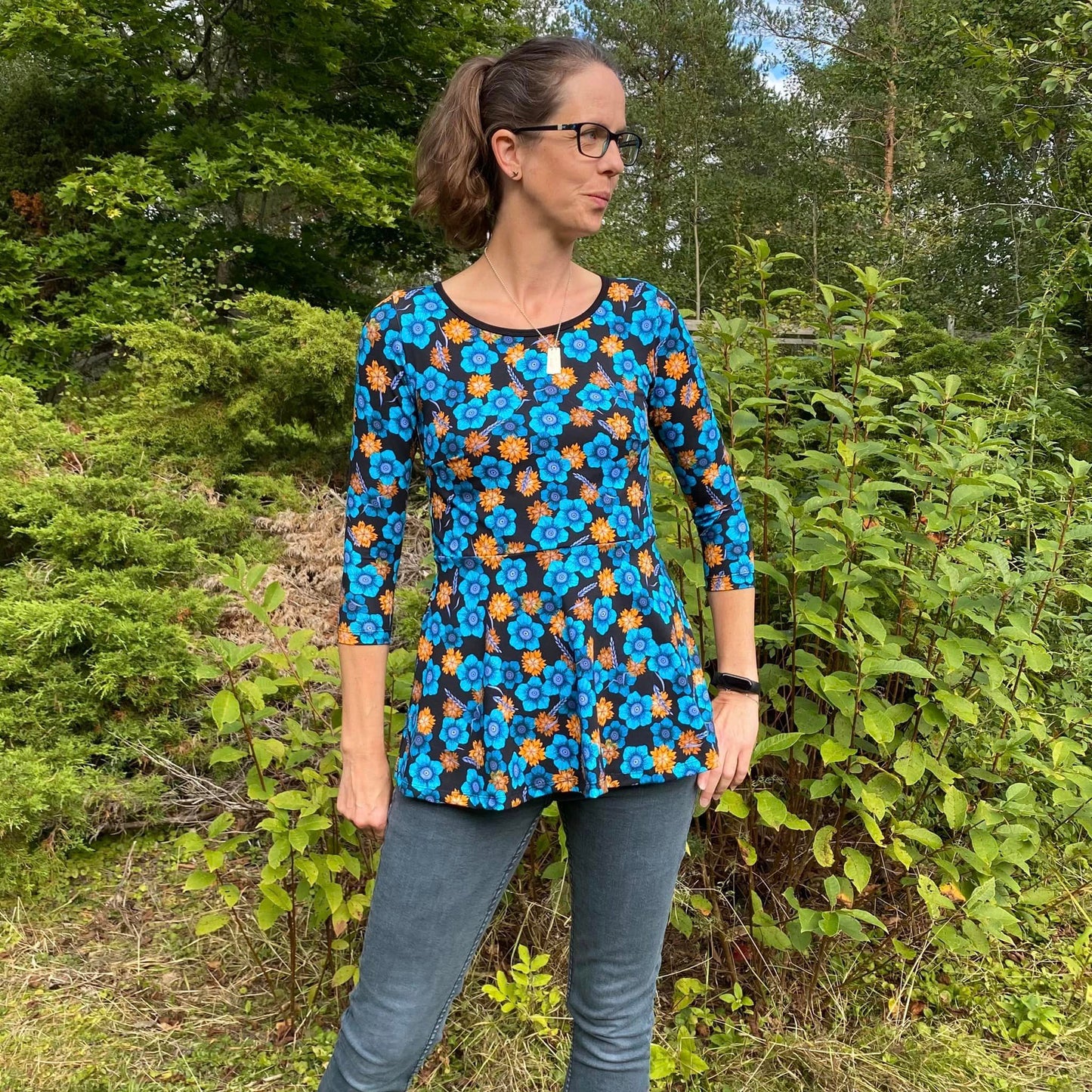 Blueberry Pie Dress Strl 34-56 PDF-mönster