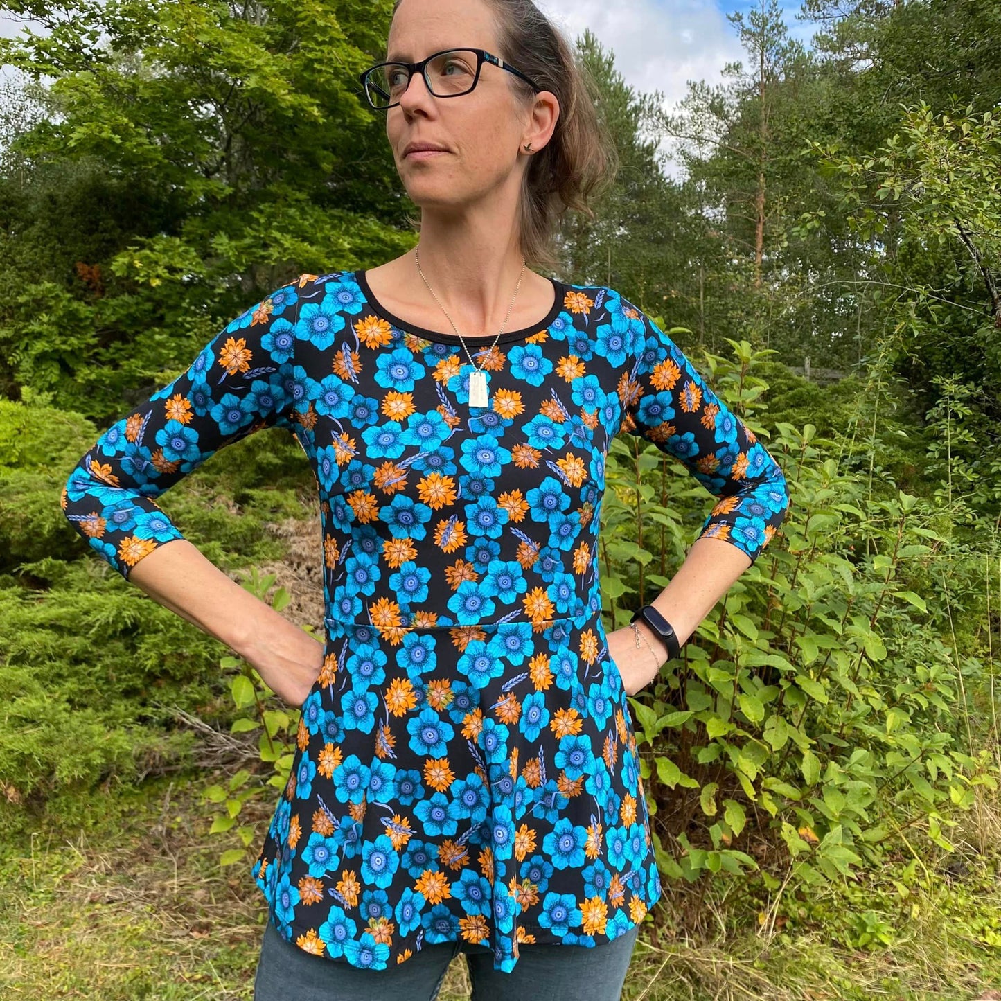 Blueberry Pie Dress Strl 34-56 PDF-mönster