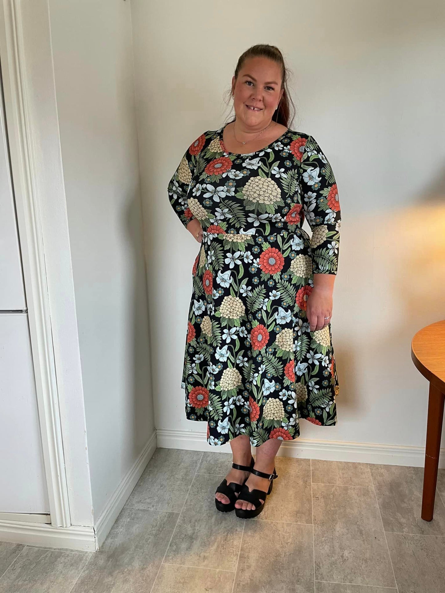 Blueberry Pie Dress Strl 34-56 PDF-mönster