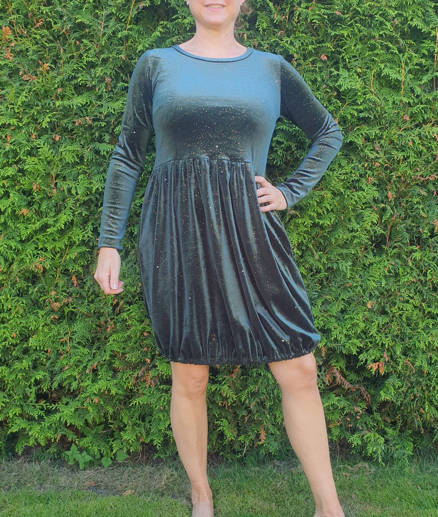 Blueberry Pie Dress Strl 34-56 PDF-mönster