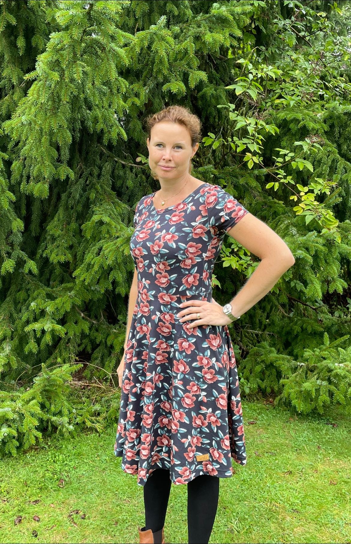 Blueberry Pie Dress Strl 34-56 PDF-mönster