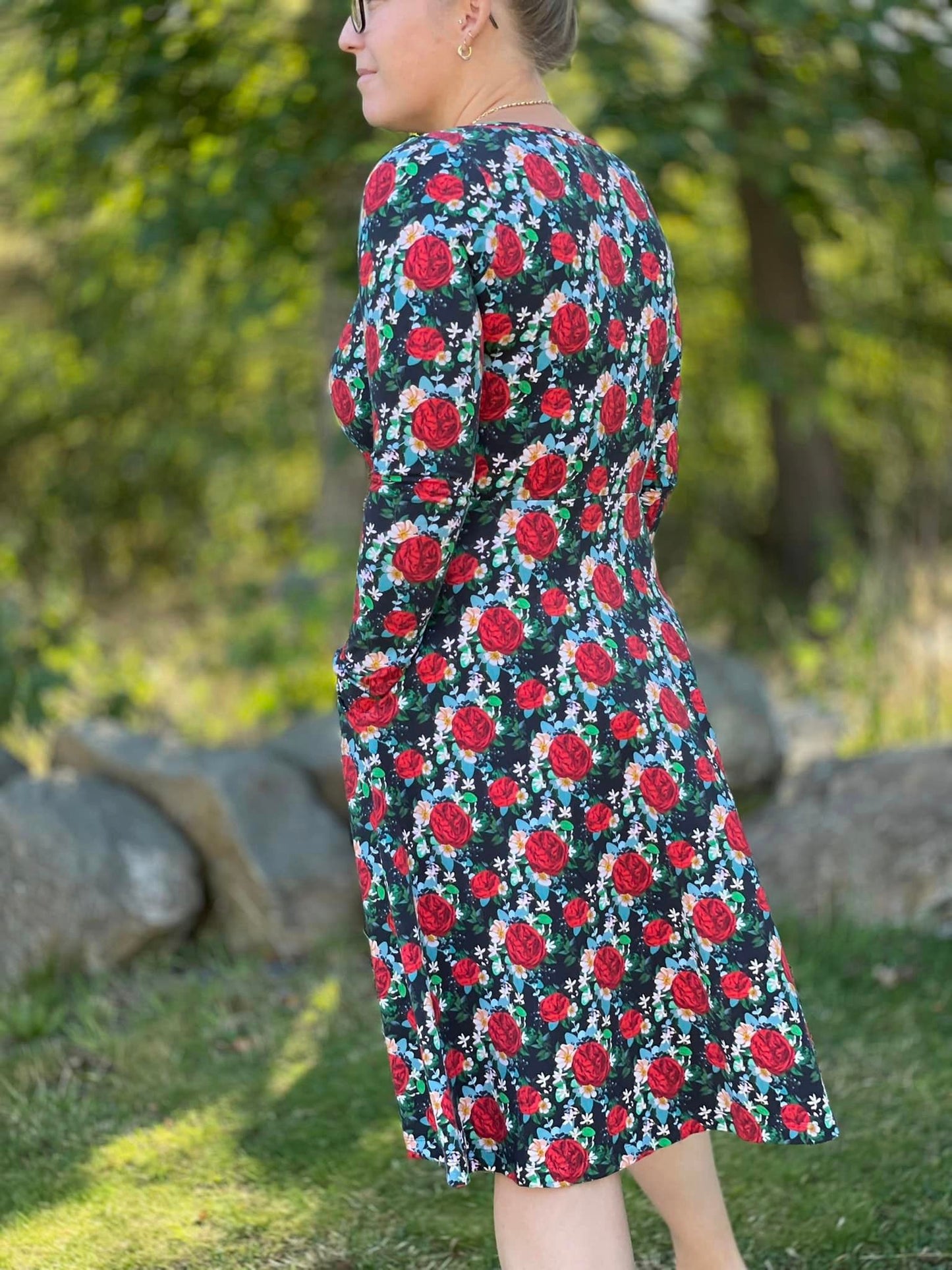 Blueberry Pie Dress Strl 34-56 PDF-mönster