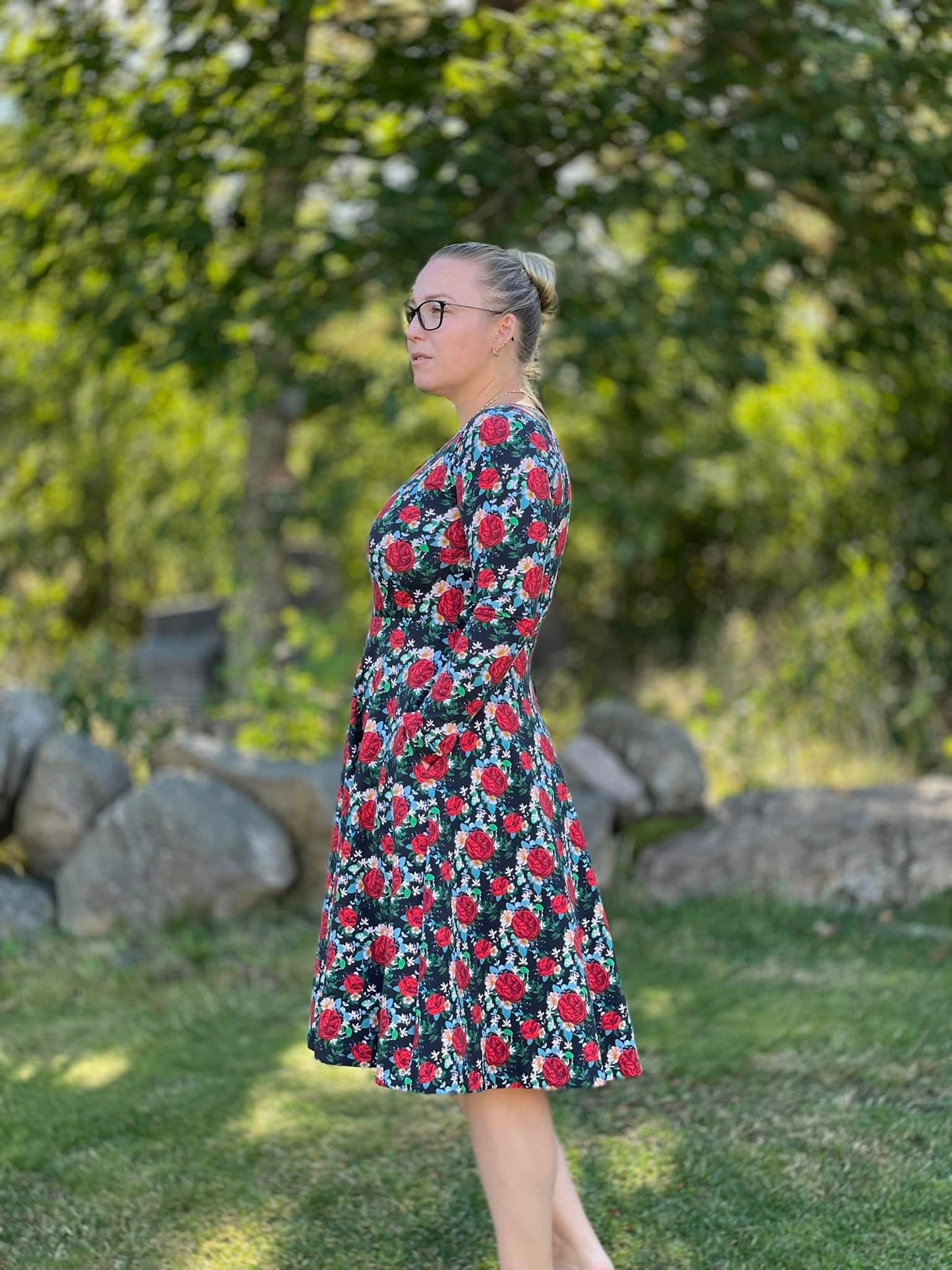 Blueberry Pie Dress Strl 34-56 PDF-mönster