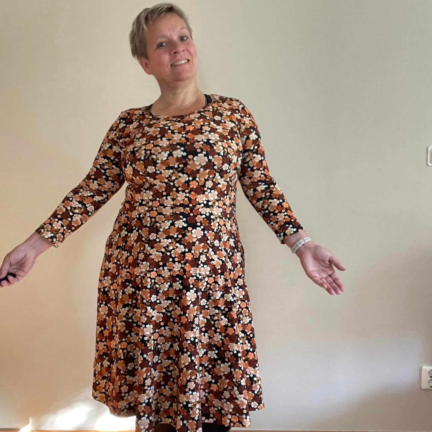 Blueberry Pie Dress Strl 34-56 PDF-mönster