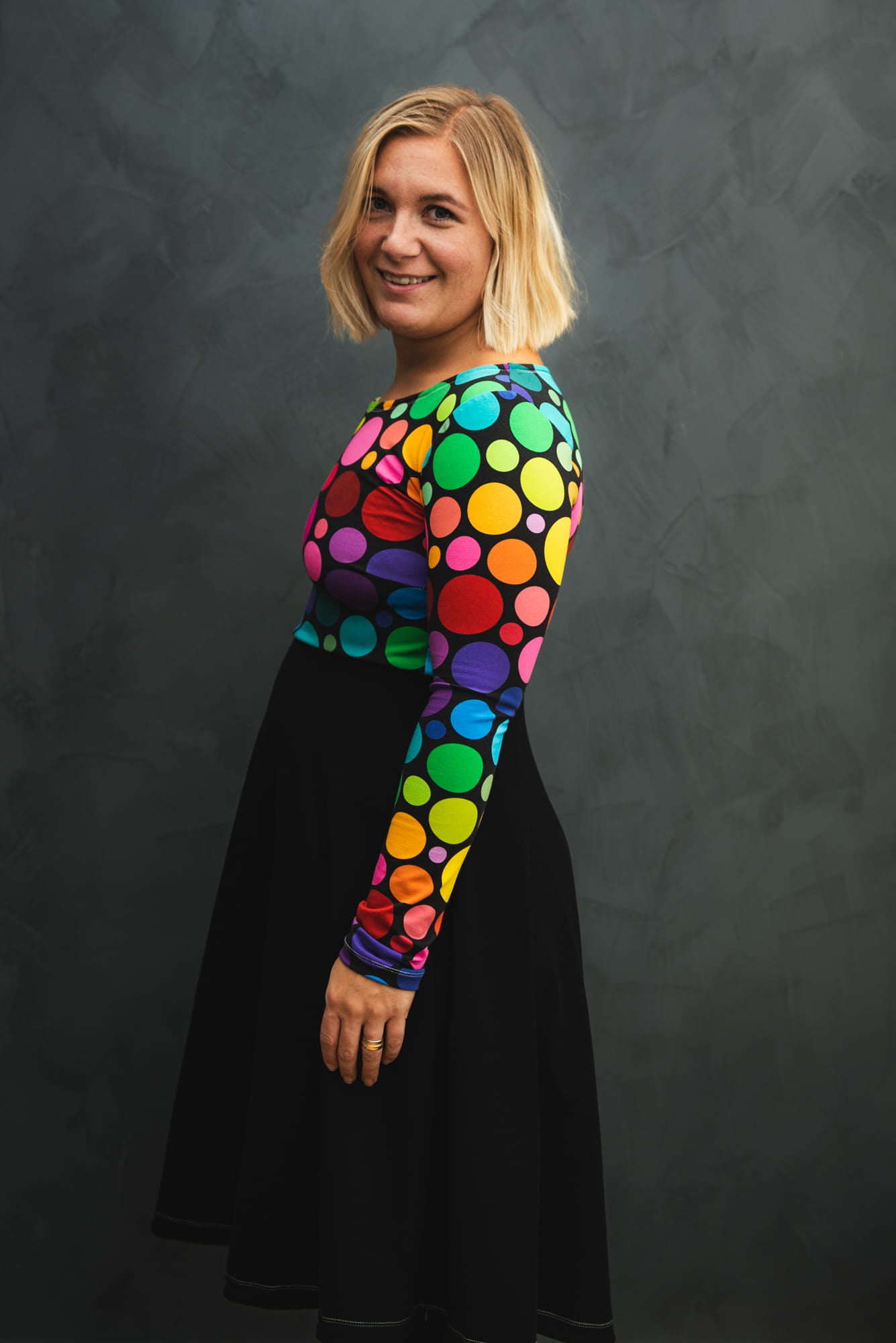 Blueberry Pie Dress Strl 34-56 PDF-mönster