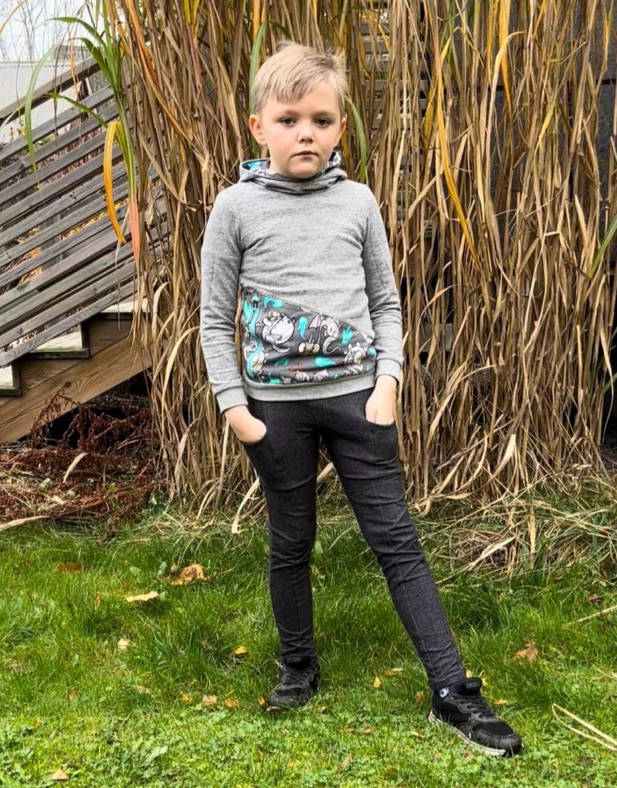 Origami Trousers Youth Strl 86-164 PDF-mönster