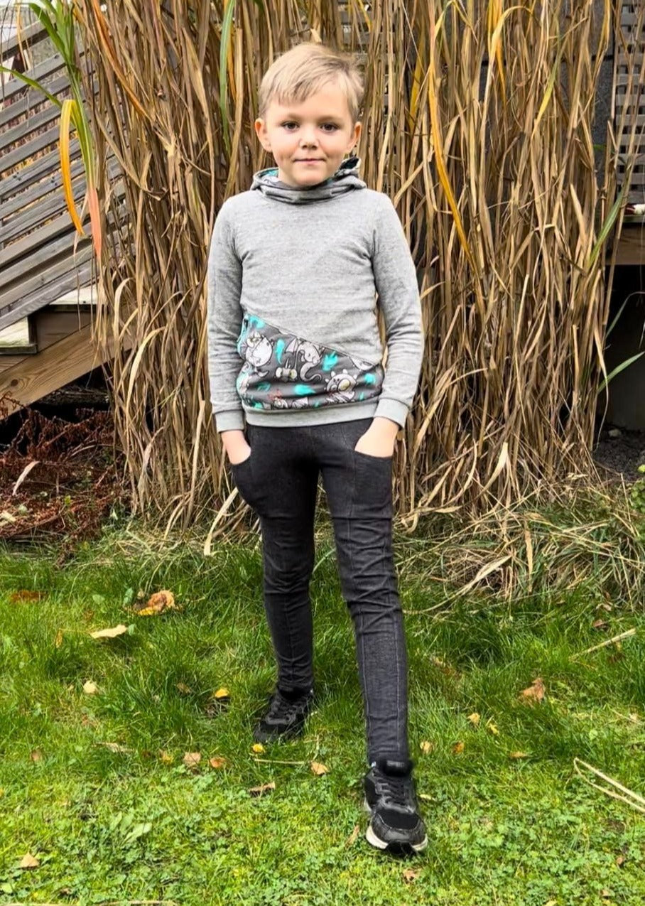 Origami Trousers Youth Strl 86-164 PDF-mönster